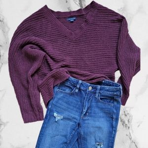 AE Chunky knit fall sweater